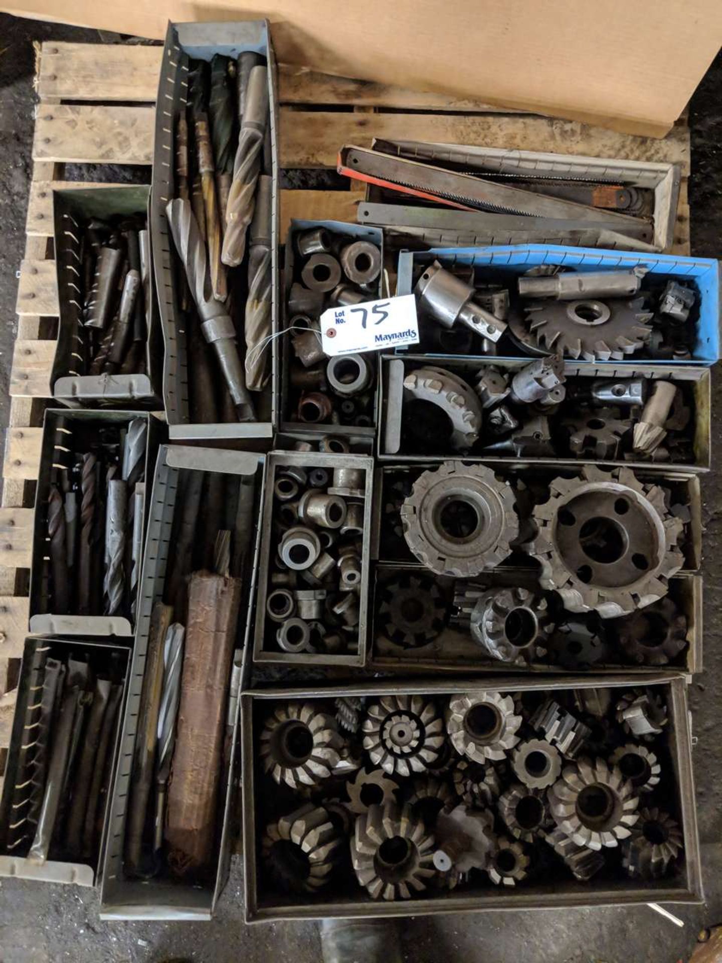 PALLET OF CUTTERS, DRILLS, REAMERS