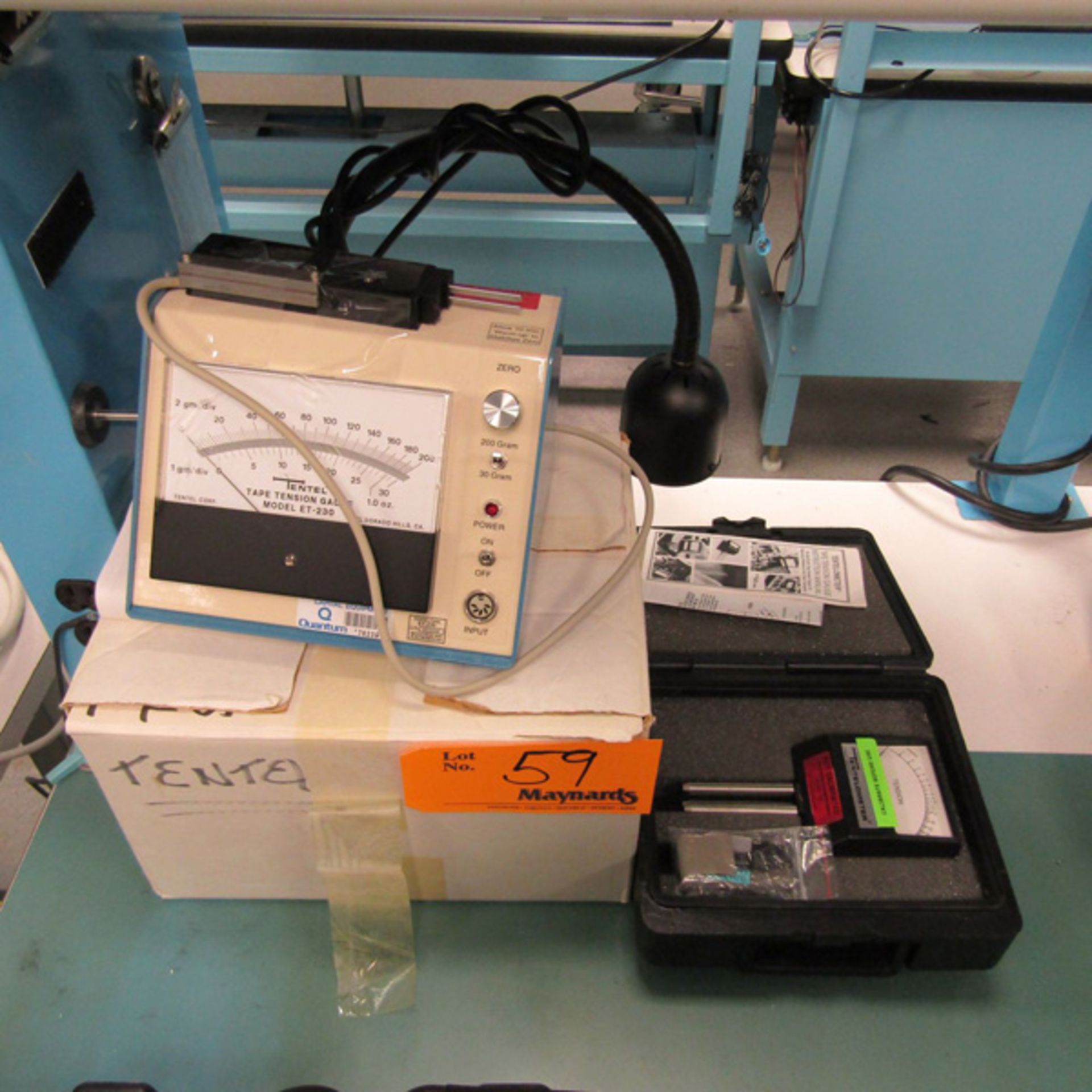 Tape Tension Gage (1) Tentel ET-230, (1) Tentelometer Location: Quantum