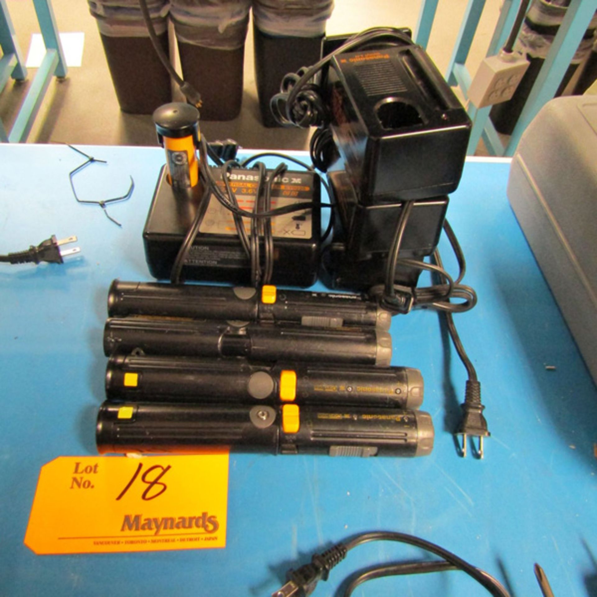 Panasonic Model: EY503 (4) Drill Drivers with (4) Chargers Location: Quantum