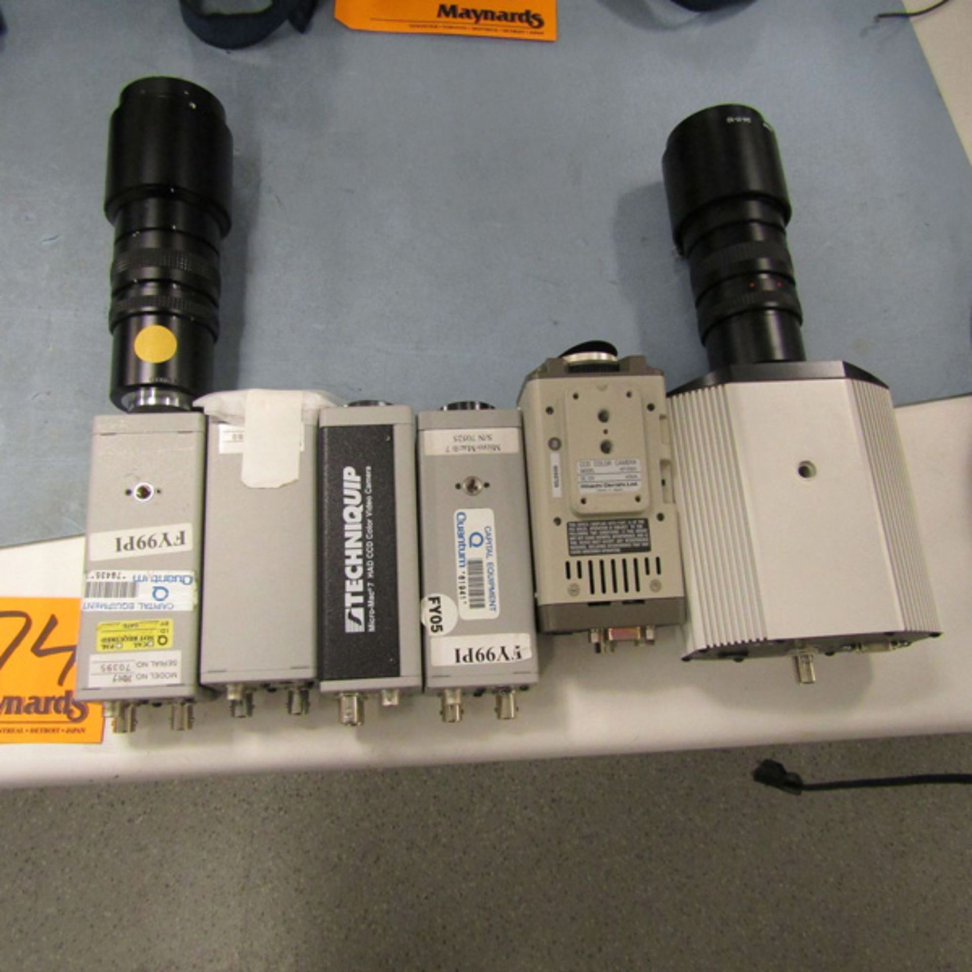 Lab Cameras (1) Coolsnap Pro, (1) Hitachi KPD50, (4) Techniquip MicroMac 7, with Spare Parts