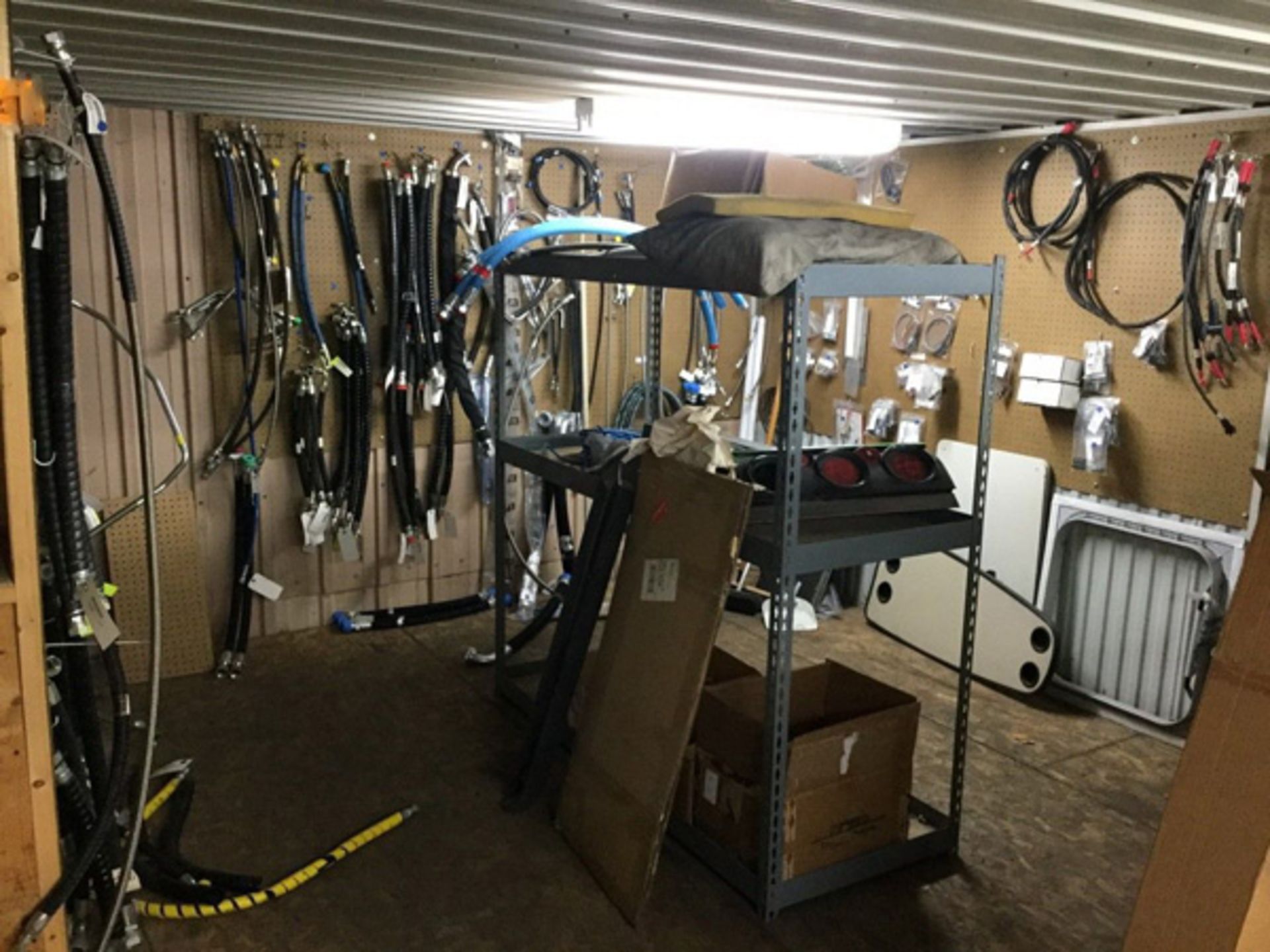 Lot of Spare Parts to Include: Assorted Size Hydraulic Hoses, Located In: Gillespie, IL