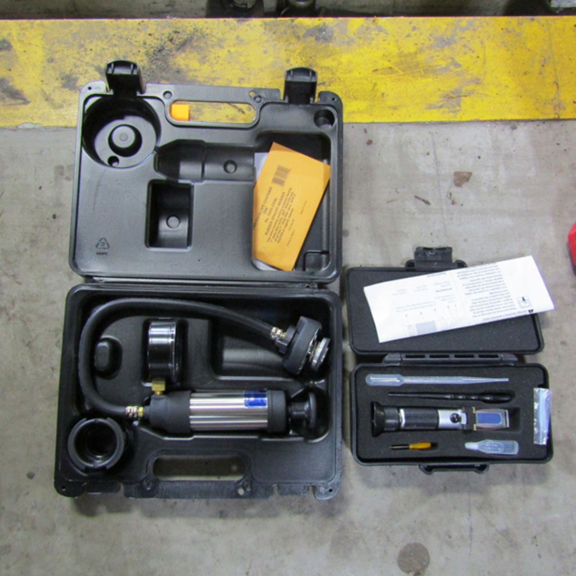 Lot of Inspection Equipment to Include: (1) Robinair 75240 Coolant/Battery Refractometer, (1)