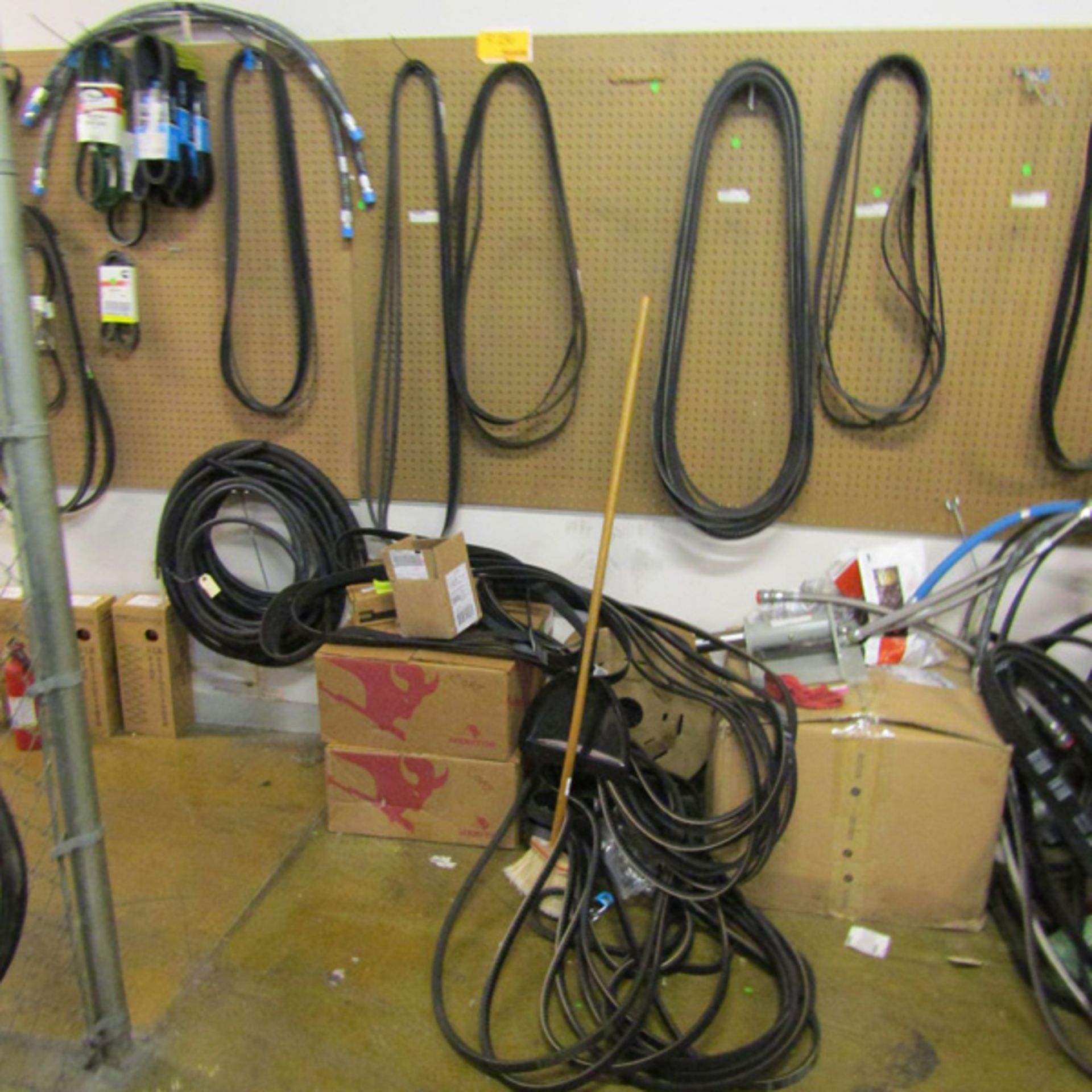 Lot of Assorted Spare Parts to Include: Misc. Belts & Bus Replacement Seats (Parts Room), Located - Bild 2 aus 3