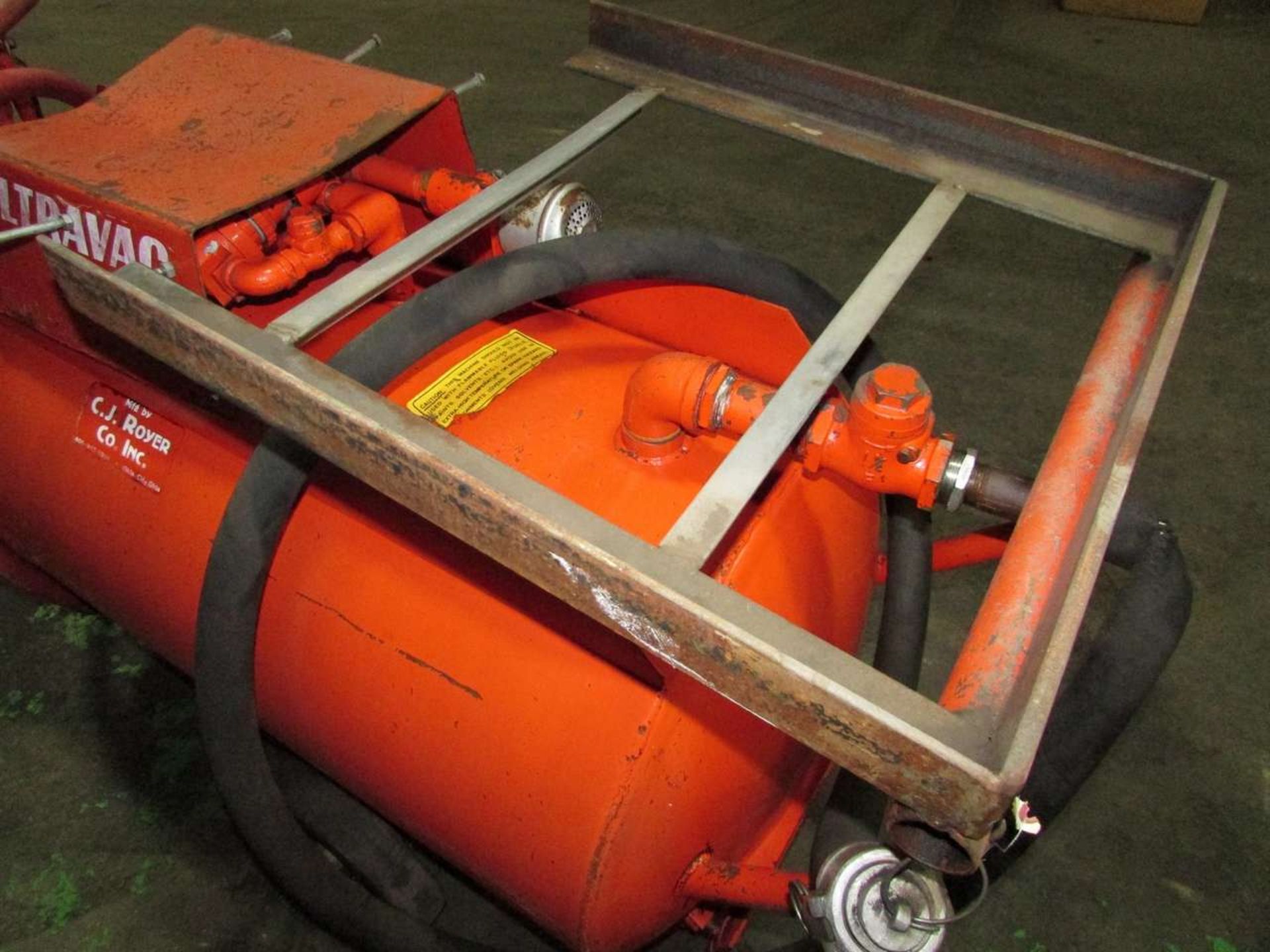 C.J. Royer Co. Ultra Vac Pneumatic Sump Vacuum Cart - Image 8 of 8