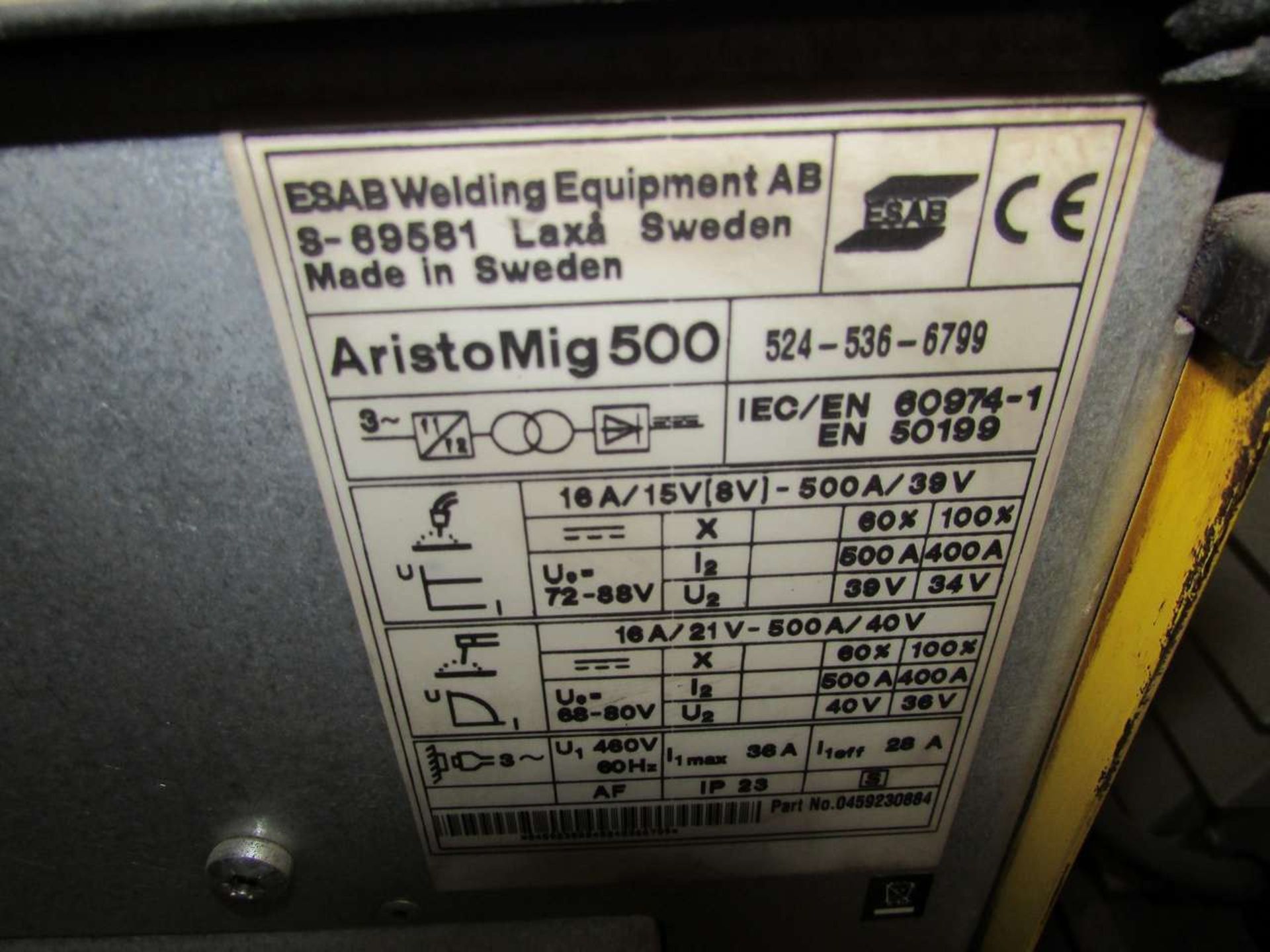 ESAB AristoMIG 500 MIG Welder - Image 4 of 4