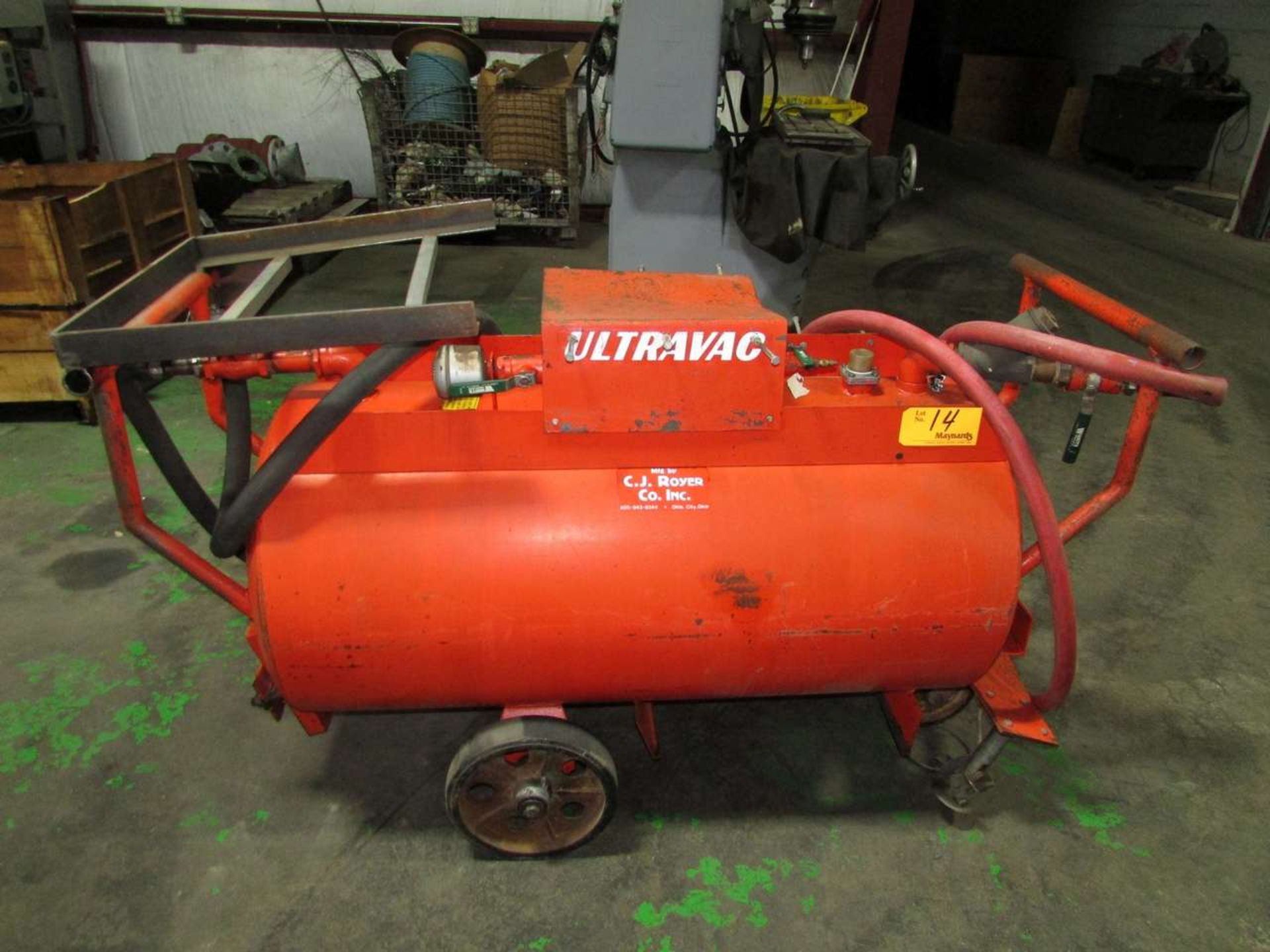 C.J. Royer Co. Ultra Vac Pneumatic Sump Vacuum Cart - Image 2 of 8