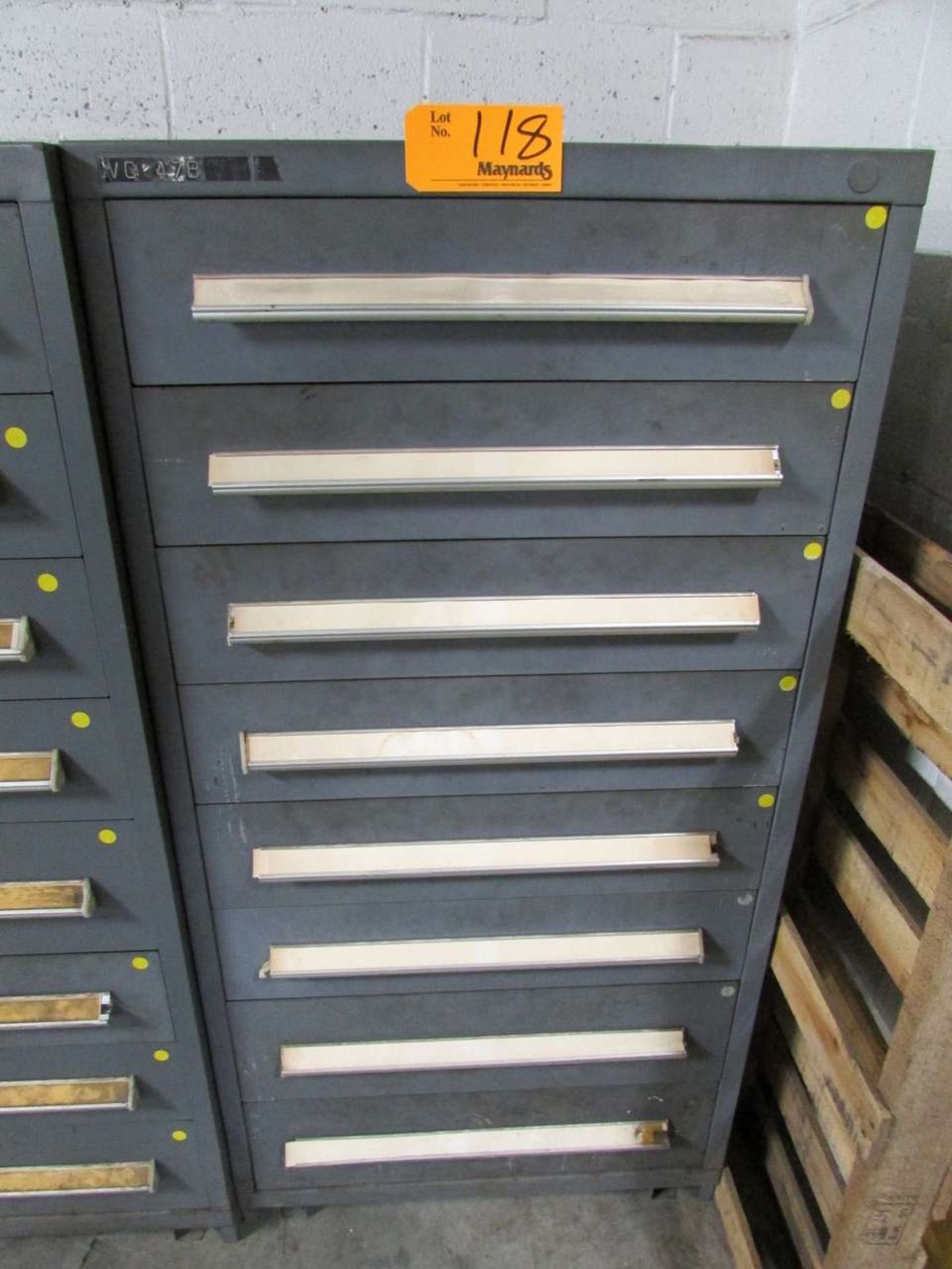 8 Drawer Vidmar Style Heavy Duty Parts Cabinet