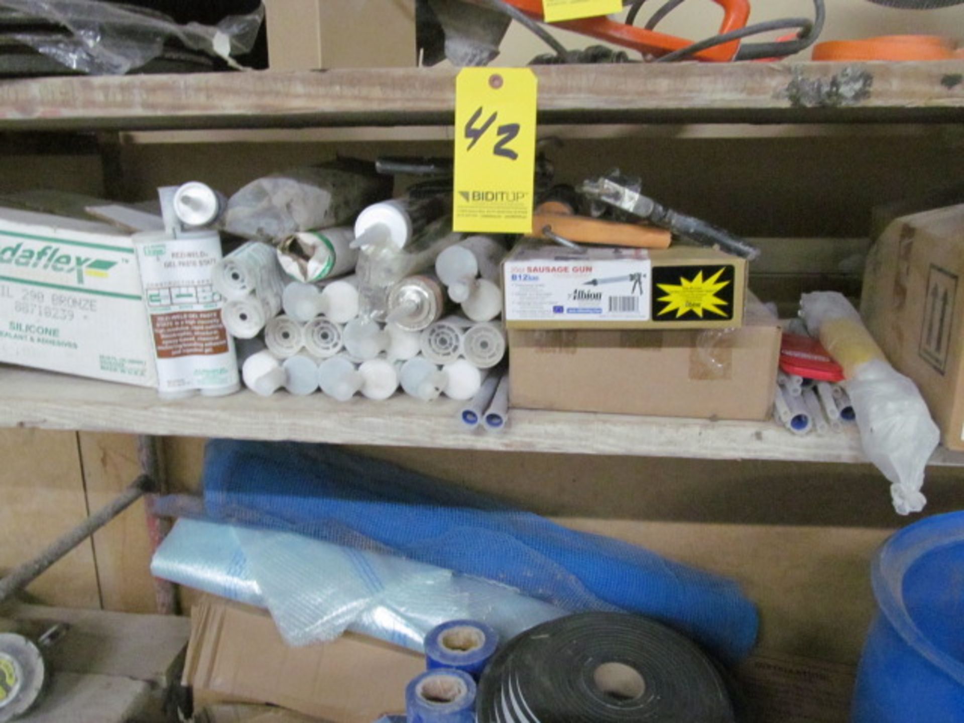 Lot of Supplies on Shelf, Located At: 305 Industrial Ln, Wheeling, IL 60090