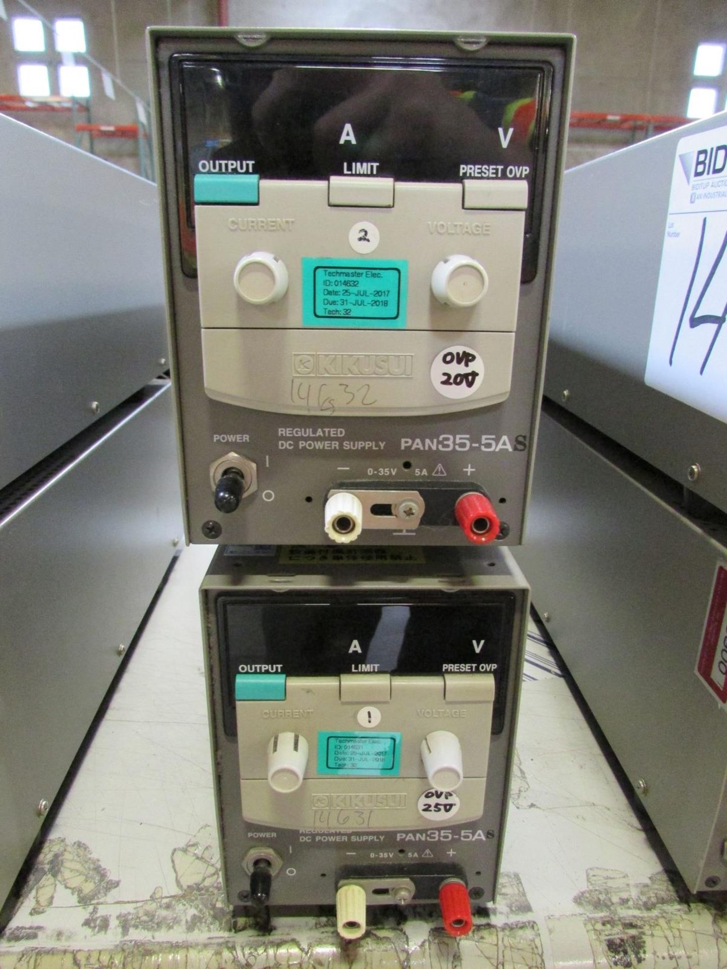 Kikusui Electronics Co. PAN35-5A Regulated DC Power Supplies - Image 2 of 3