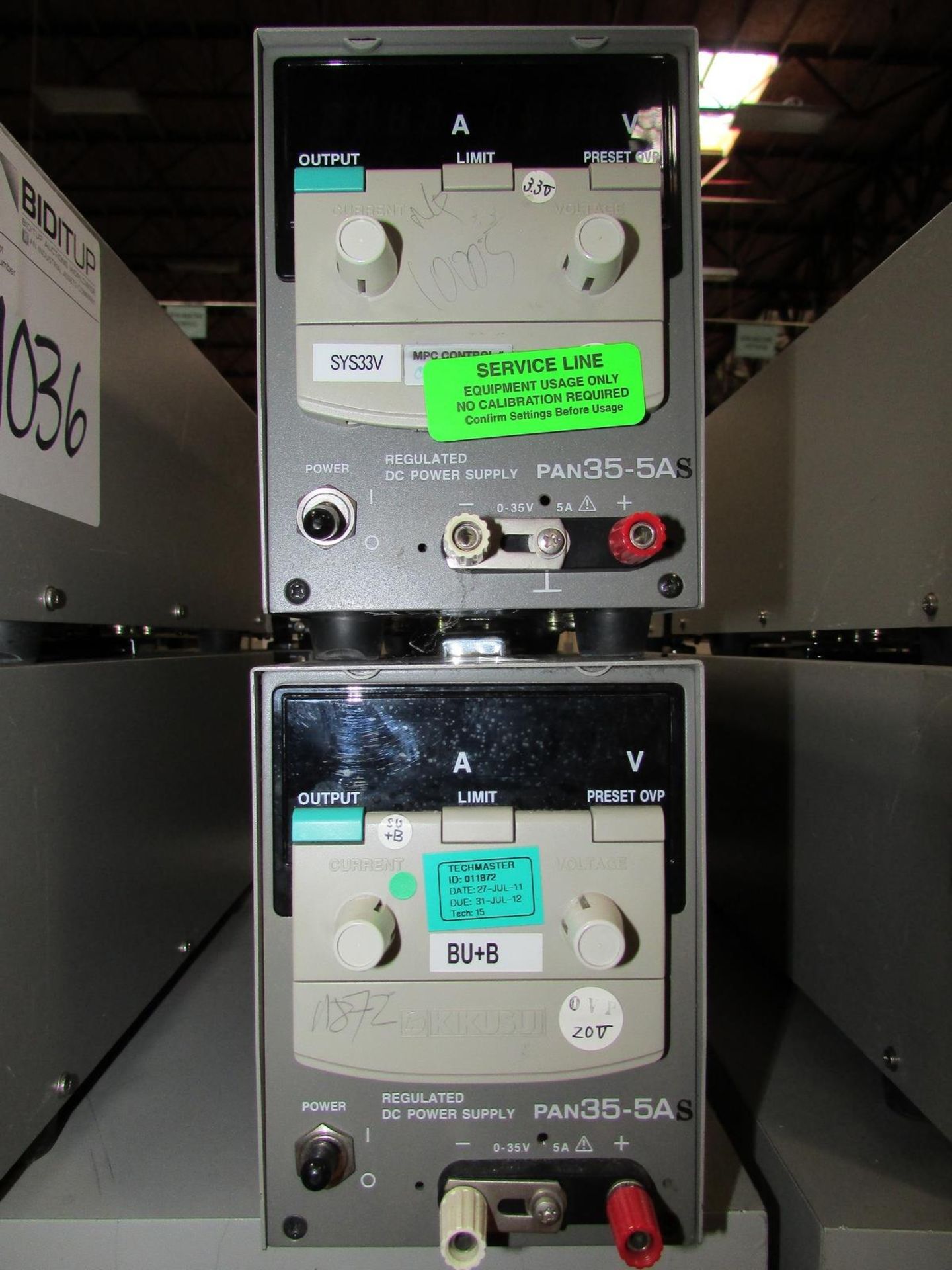 Kikusui Electronics Co. PAN35-5A Regulated DC Power Supplies - Image 2 of 3