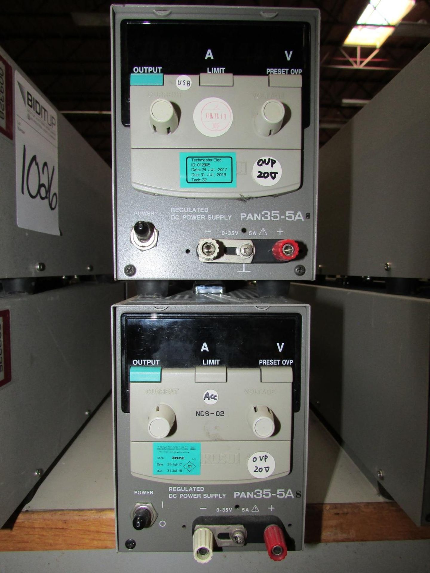 Kikusui Electronics Co. PAN35-5A Regulated DC Power Supplies - Image 2 of 3