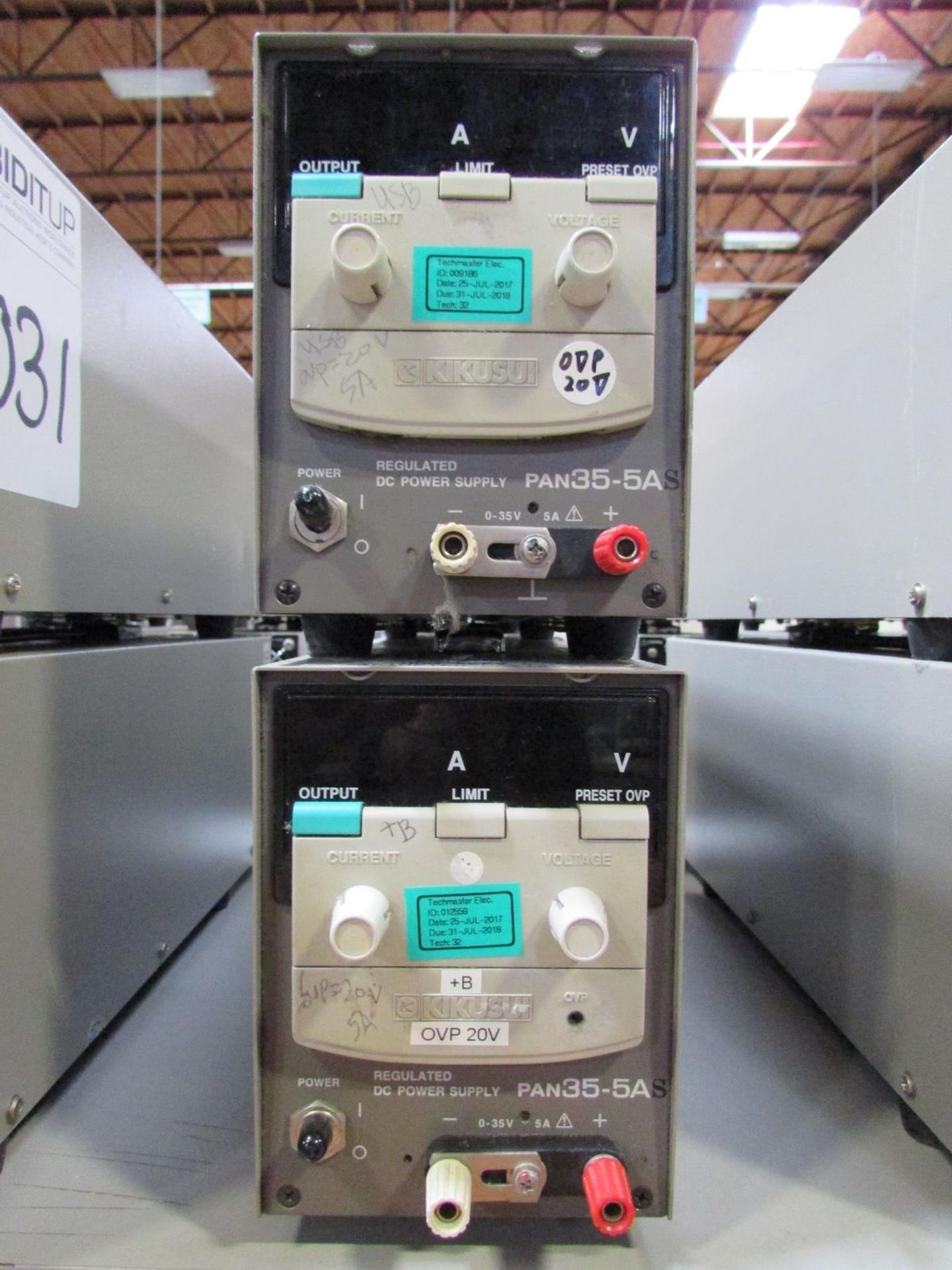 Kikusui Electronics Co. PAN35-5A Regulated DC Power Supplies - Image 2 of 3