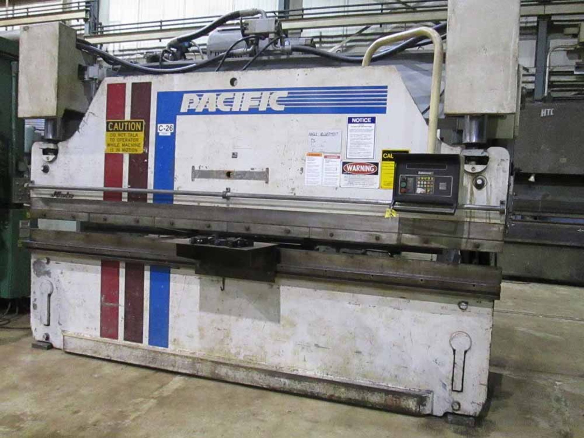 1986 Pacific CNC 2 Axis Hydraulic Press Brake, 110 Ton x 12', Mdl: J110-12, S/N: 9999 - Painesville,