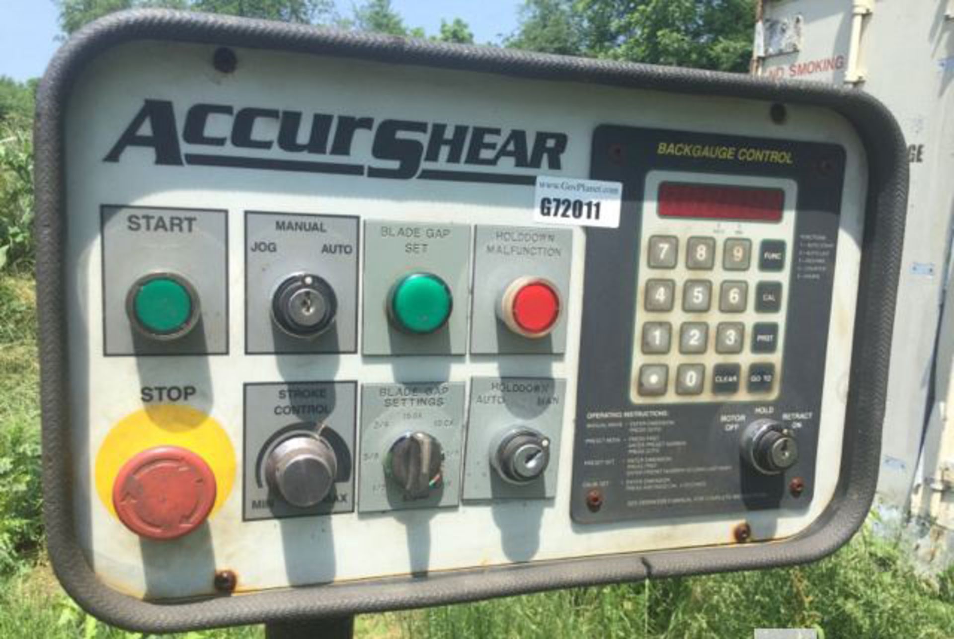 2003 3/4" x 12' Accurshear 875012 Hydraulic Power Shear, Mdl: 875012, S/N: 4606 - Painesville, - Image 17 of 17