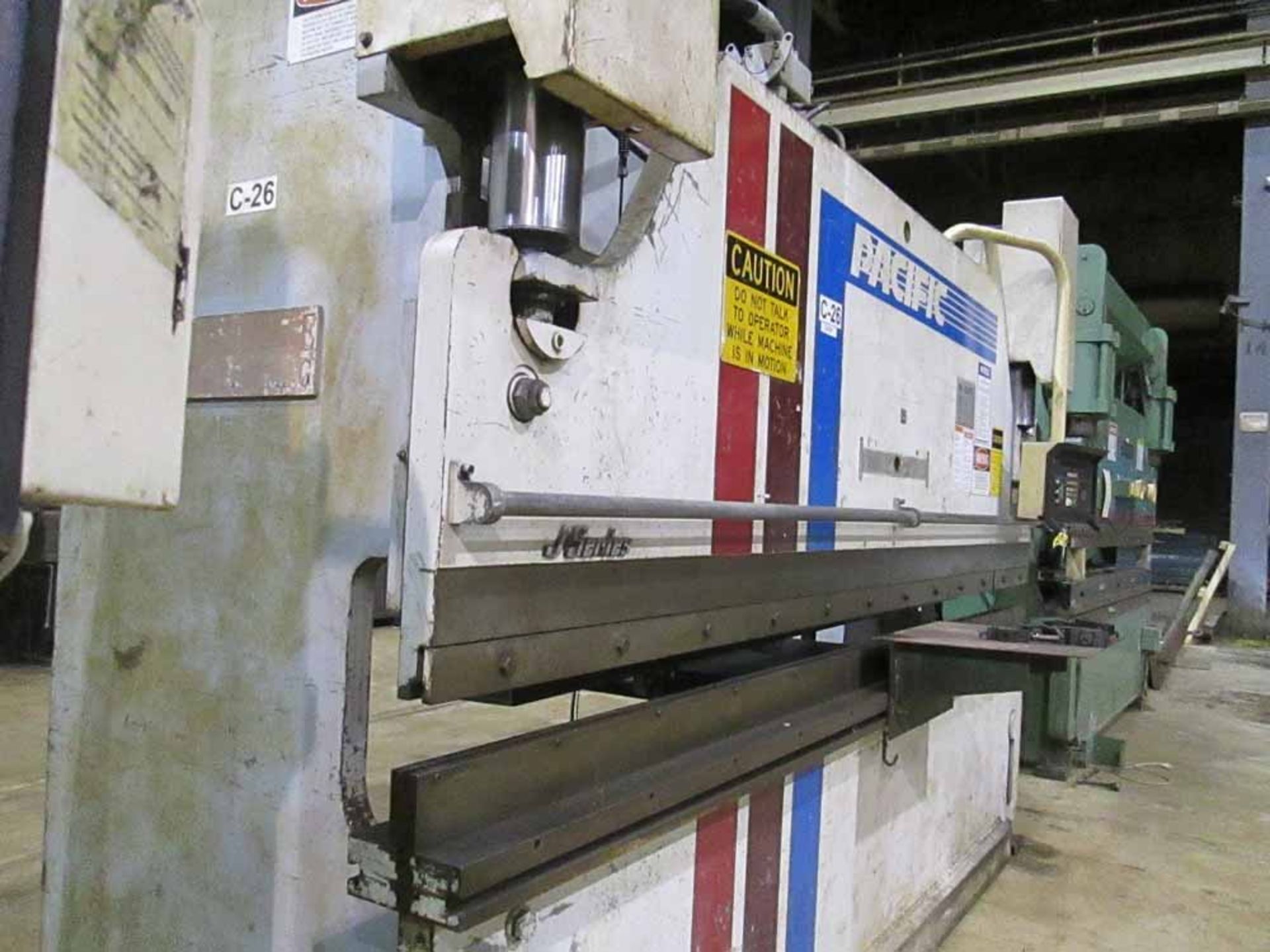 1986 Pacific CNC 2 Axis Hydraulic Press Brake, 110 Ton x 12', Mdl: J110-12, S/N: 9999 - Painesville, - Image 3 of 12