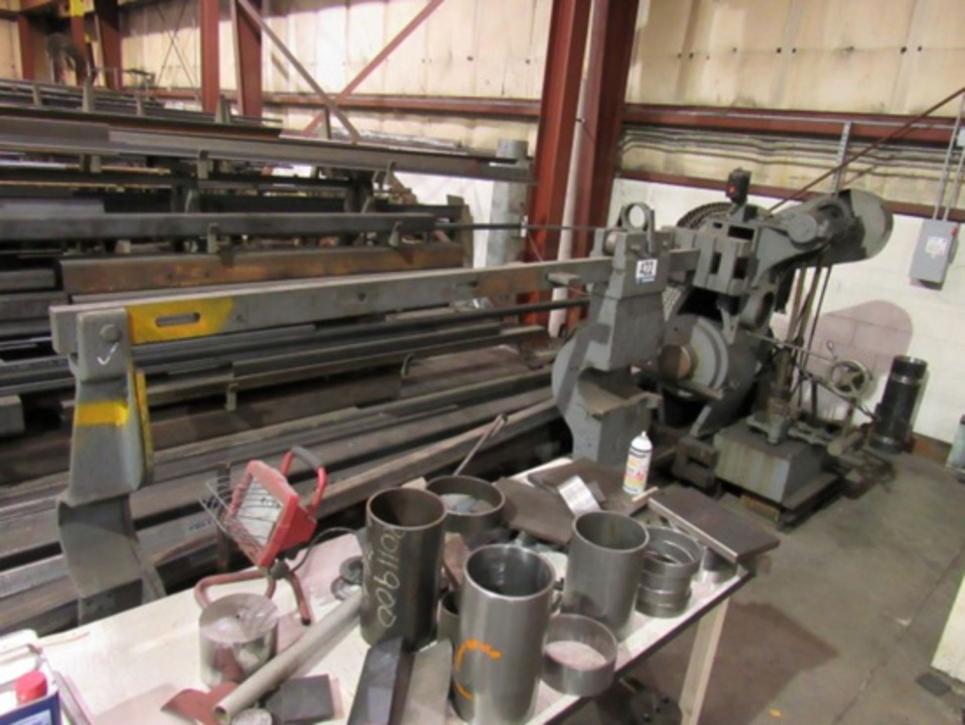 Rogers Hydraulic Wheel Press, 100 Ton x 120", Mdl: 2877 - Painesville, OH - 8097P