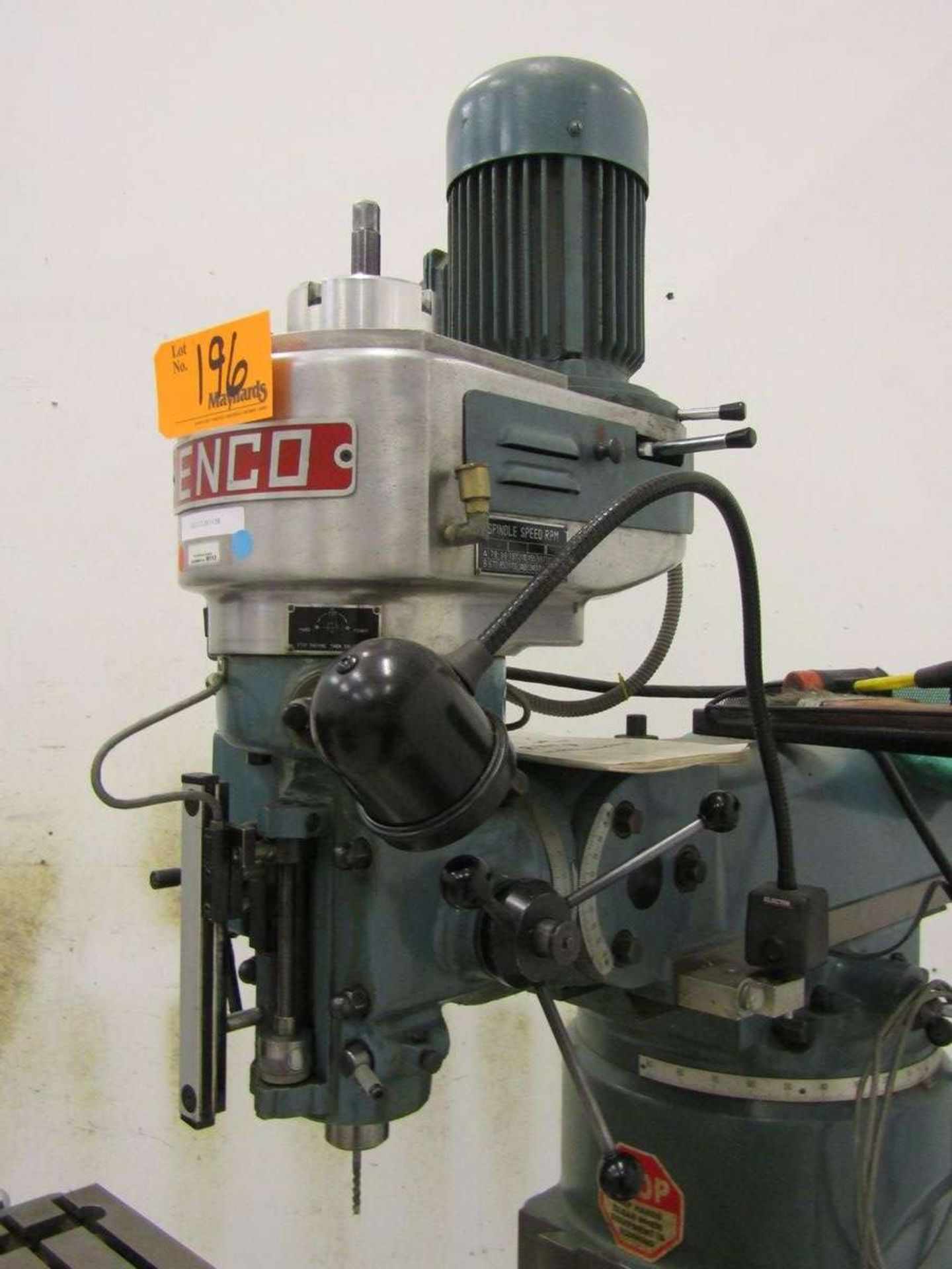 1996 Enco 100-1597 Vertical Milling Machine - Image 2 of 8