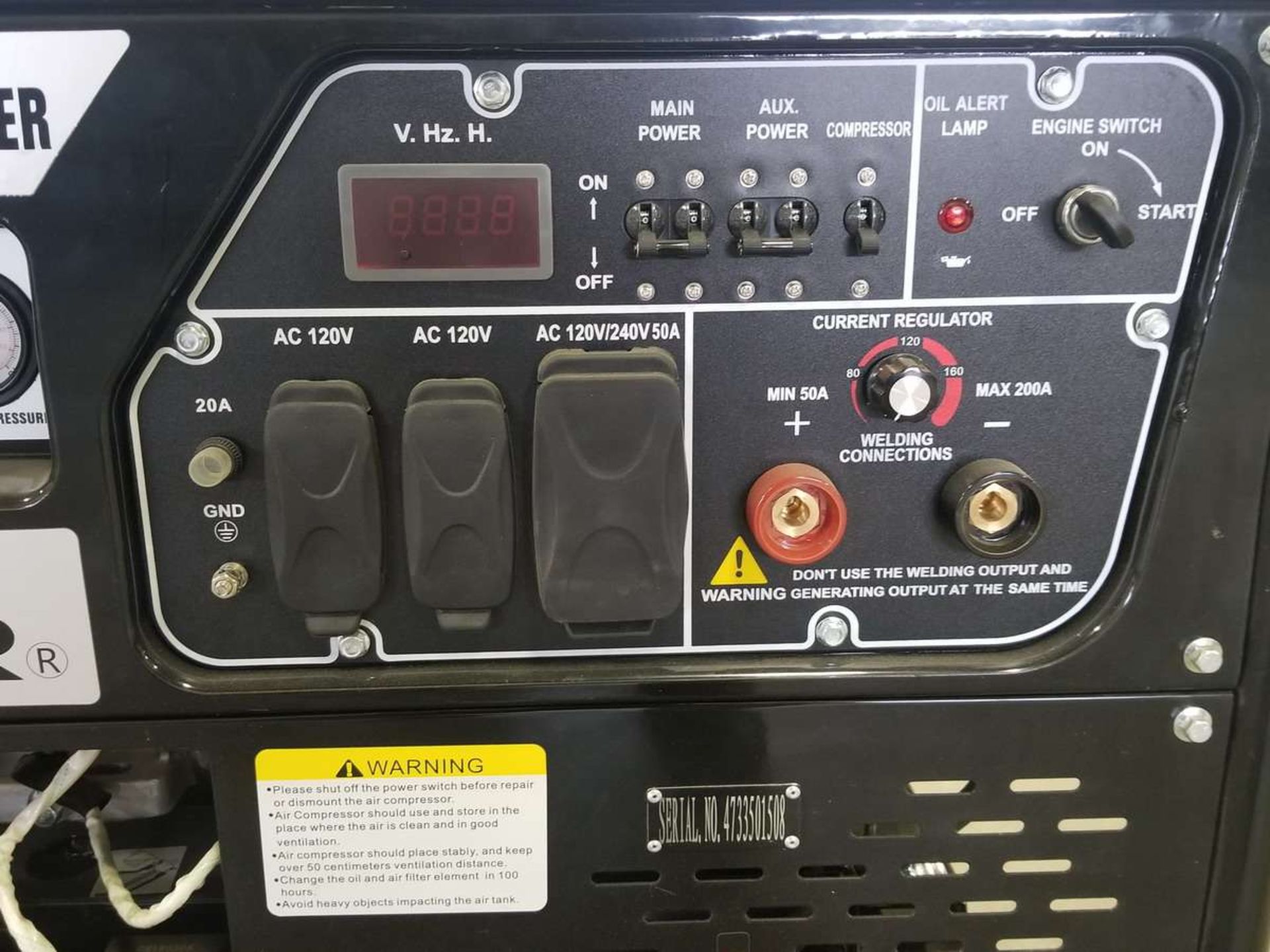 AMP Triplex 9200 Generator/Welder/Compressor - Image 6 of 9