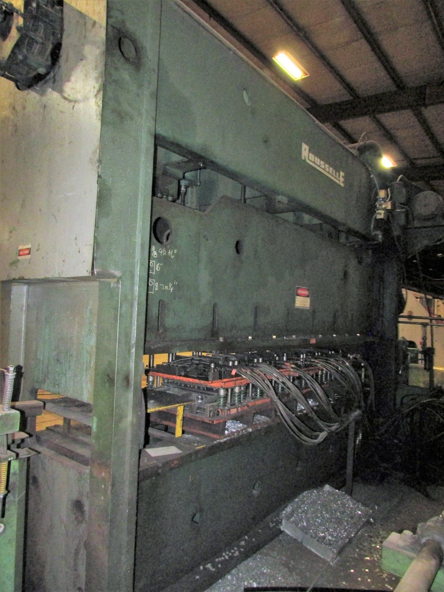 Rousselle 150 Ton Straight Side Press, Mdl: S2-150-144-36, Bed: 12' L to R, 3' F to B, 4" Stroke, - Image 3 of 13