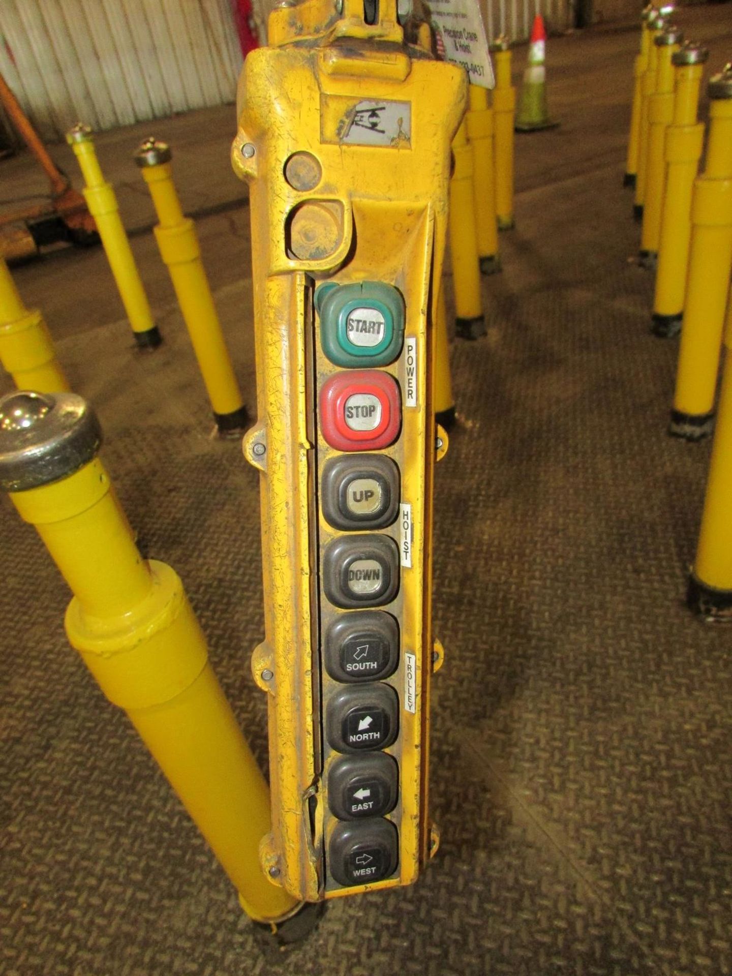 Spanco 3-Ton A-Frame Gantry Crane on Roller Track, 30' Span, 20' Height, 3-Ton P&H RediLift Hoist, - Image 7 of 7