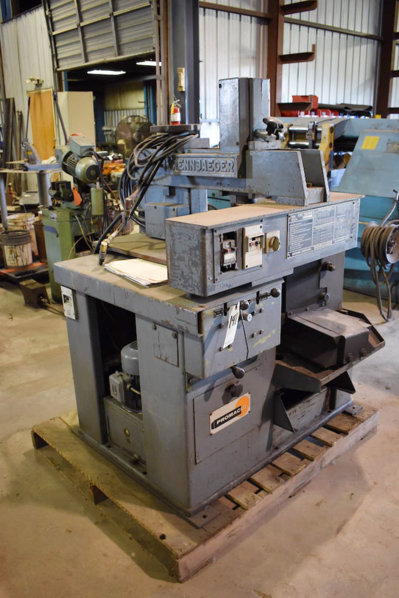 14” Tennjaeger Promecut LPC110/400 Cold Saw, Hydraulic Vise, Hydraulic Vertical Material Hold