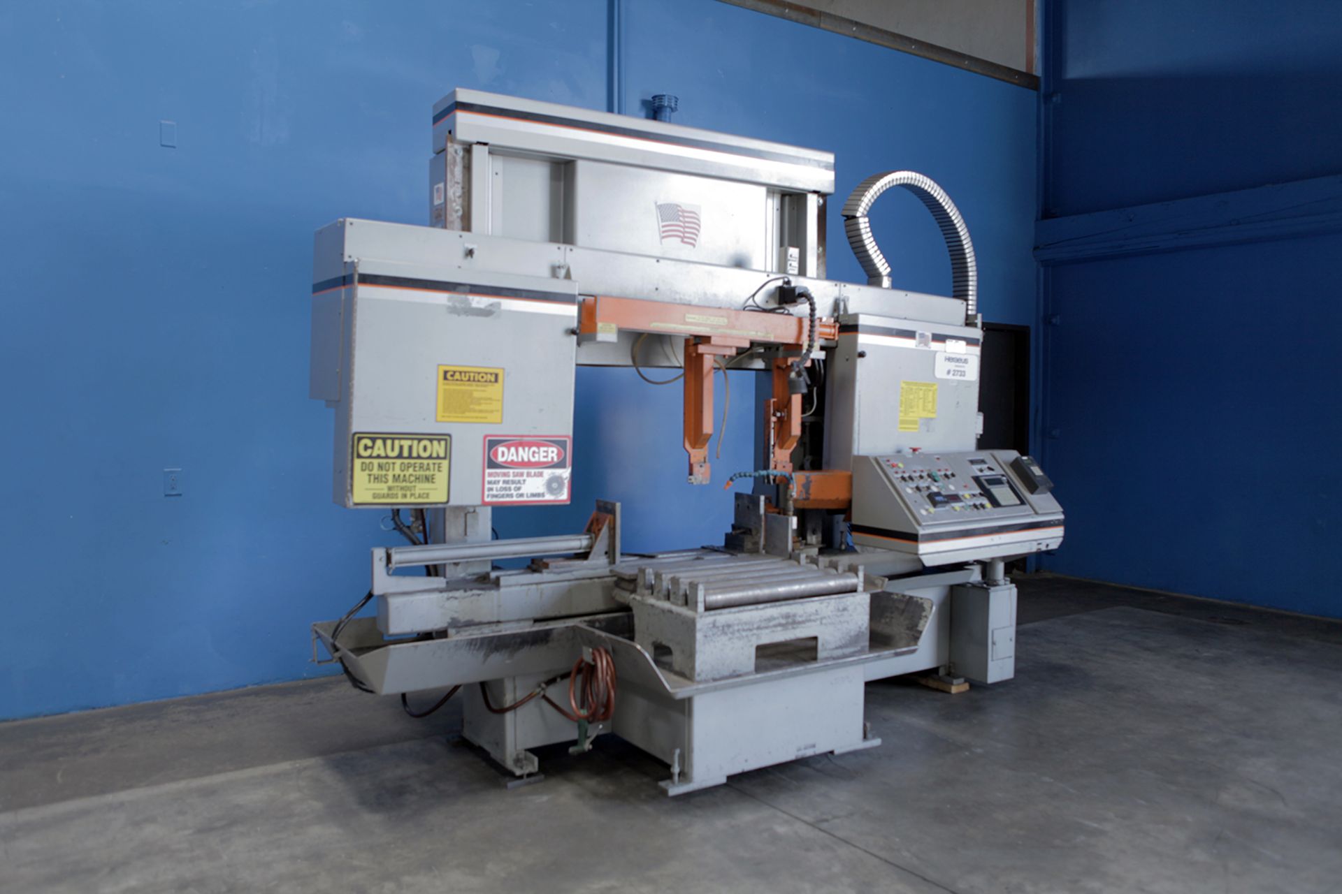 18" x 20" HEM F130HA-DC CCT Horizontal Bandsaw, Variable Speed, PLC Control, Canted Head Design, - Image 3 of 10