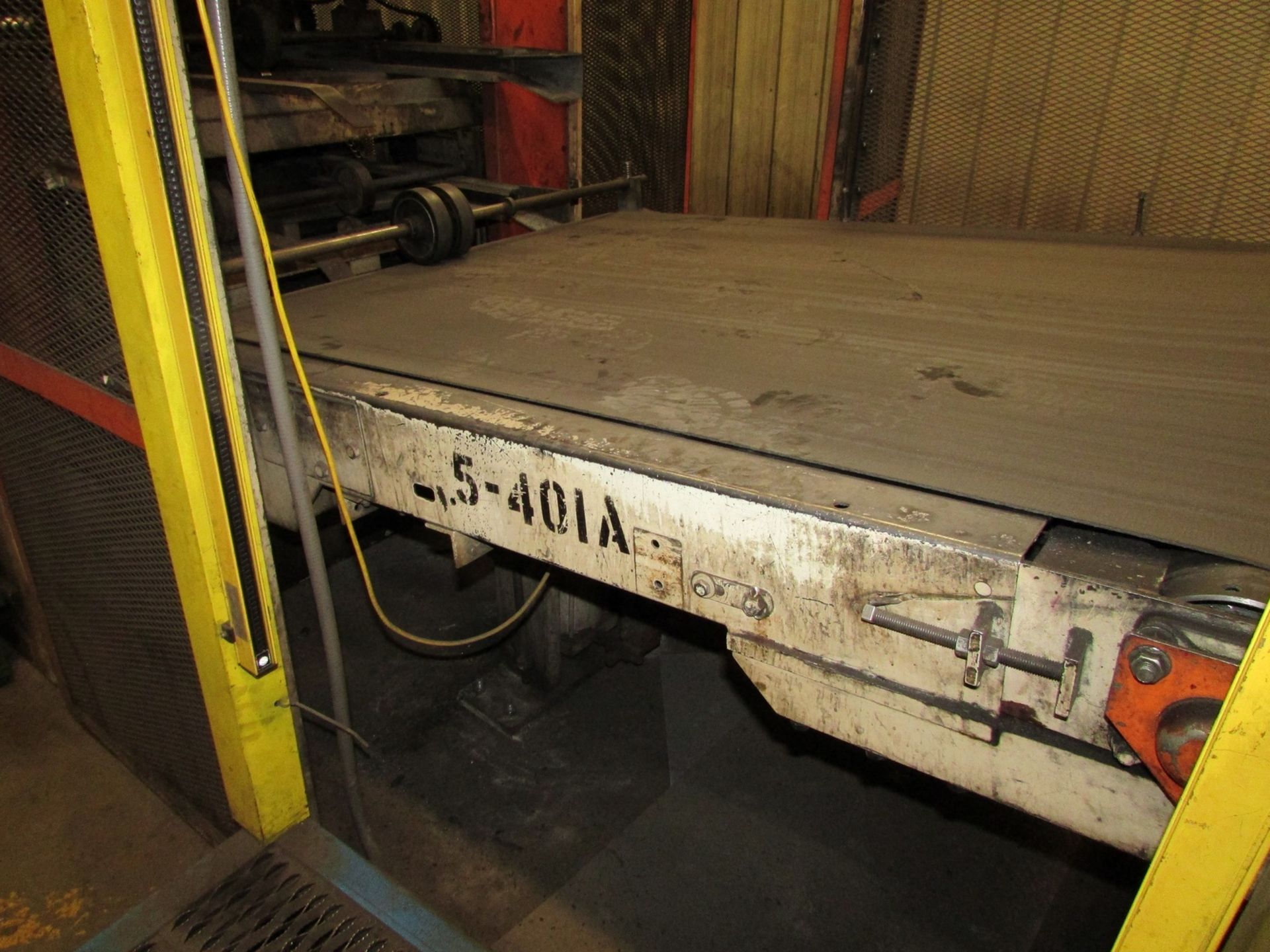 Bradbury 4' BOSS Shear (New 1998), Coil Straightener, 4' Wide Belt Transfer Conveyor, 460 V, S/N - Image 14 of 15