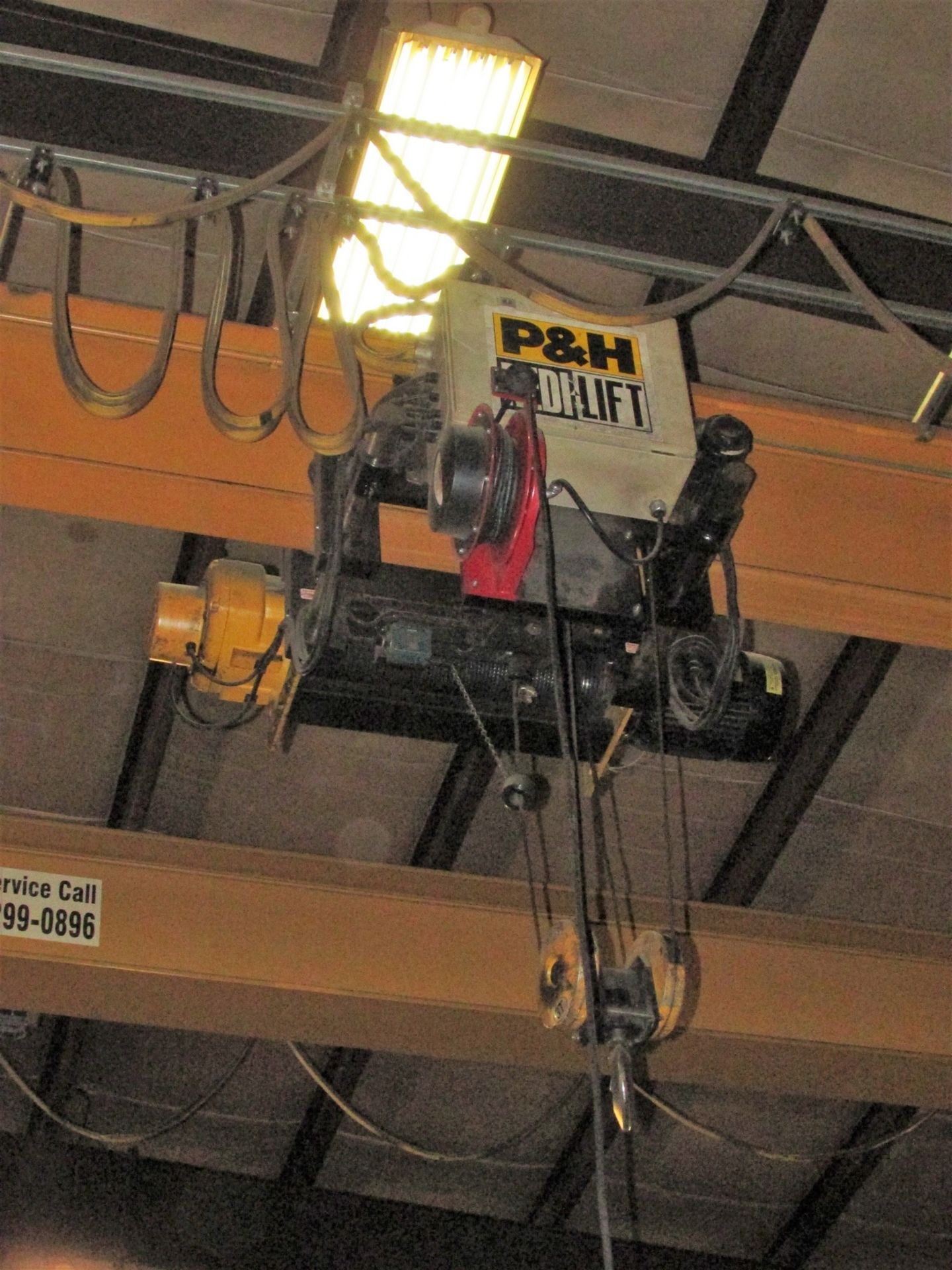 Spanco 3-Ton A-Frame Gantry Crane on Roller Track, 30' Span, 20' Height, 3-Ton P&H RediLift Hoist, - Image 6 of 7