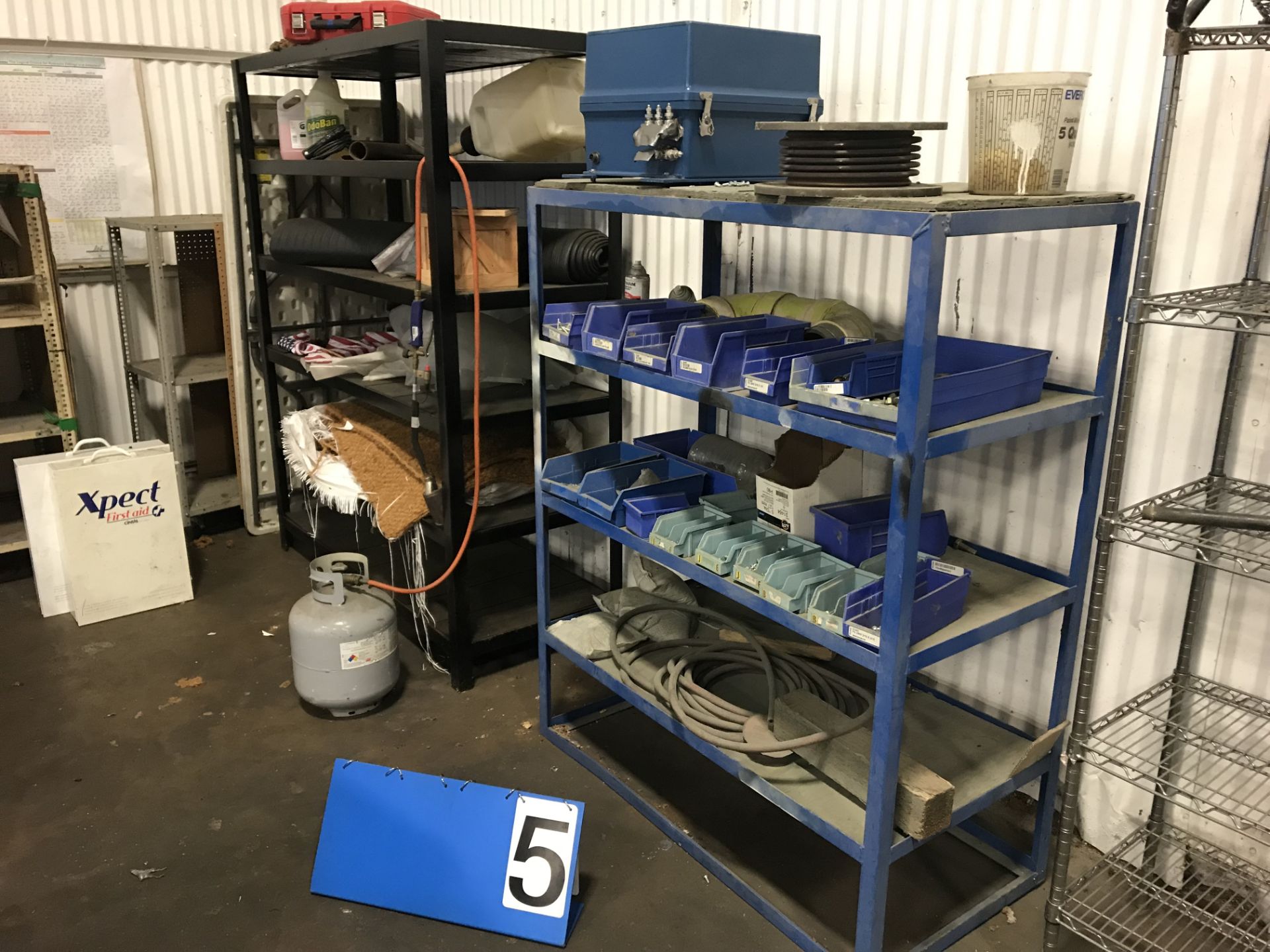 Lot 2 HD Steel Shelves, 4 HD Rolling Shelves & 8 Asst. Roling Carts