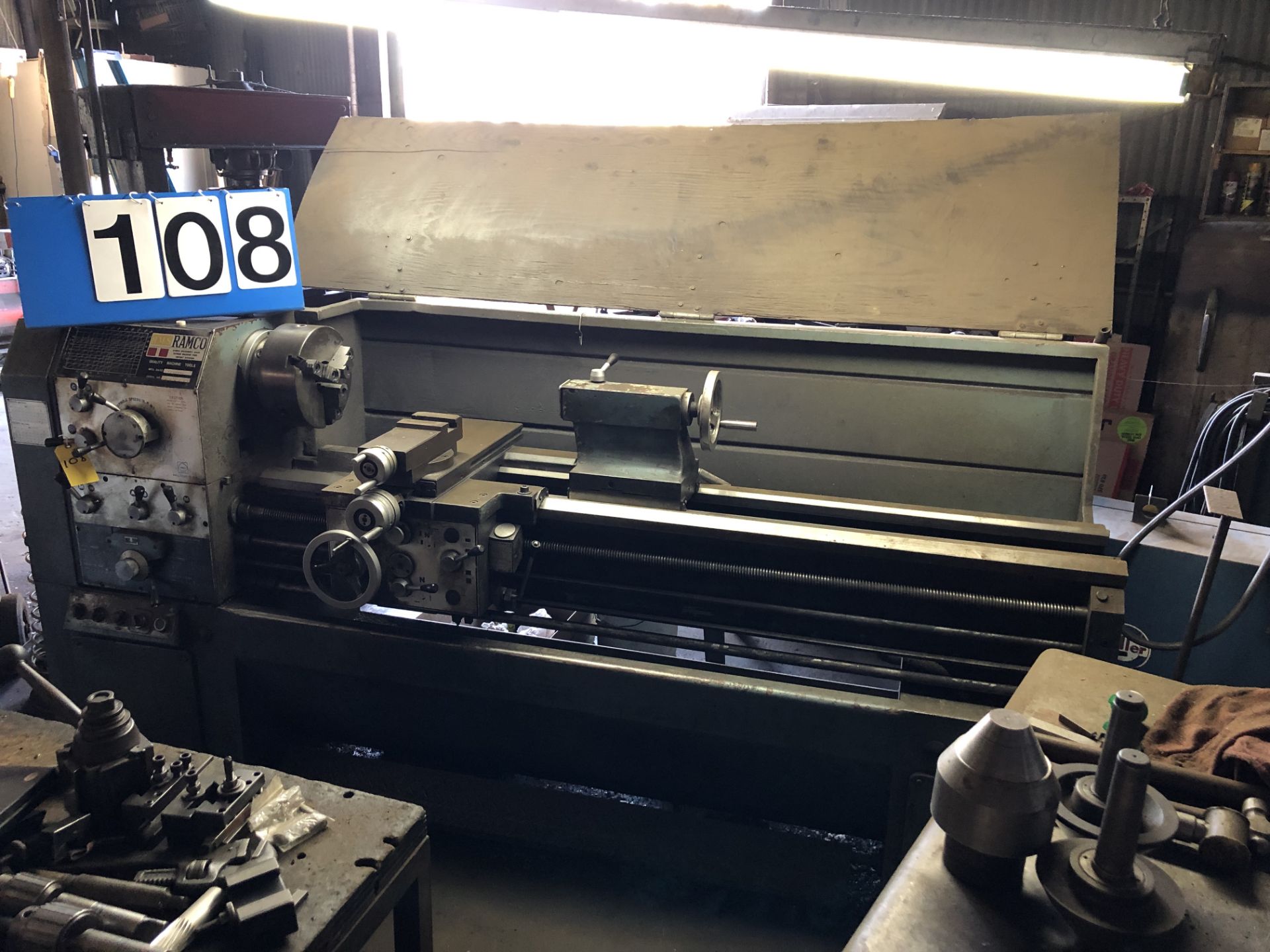 Ramco Mdl: TK 430 XL Lathe, 17" x 60", S/N: 71072, 10" 3-Jaw, Quick Change Tool Post w/ 8 Holders,