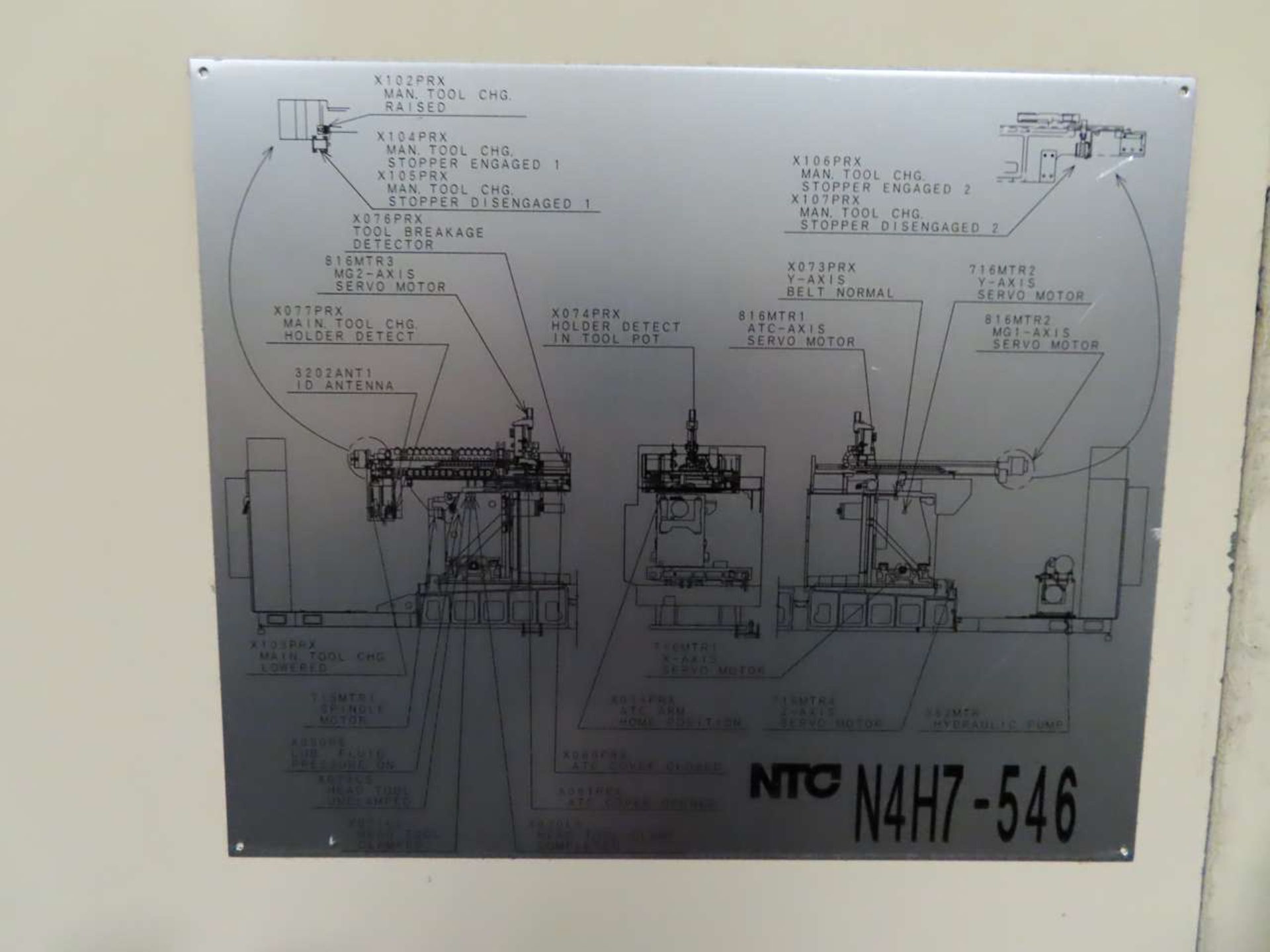 2007 NTC N4H7-546 CNC Horizontal Machining Center - Image 6 of 8