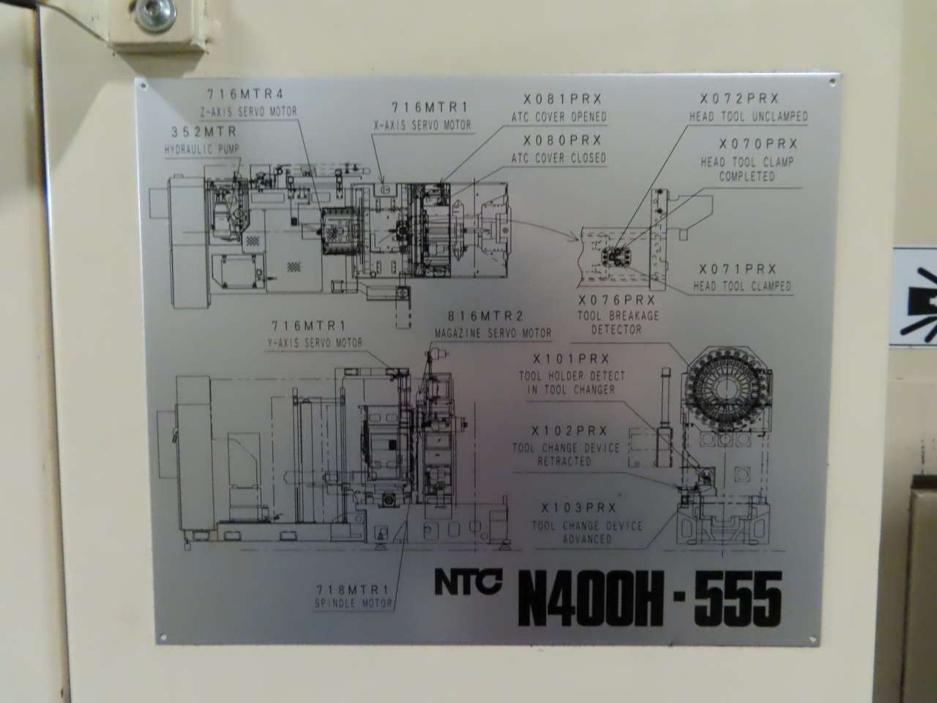 2007 NTC 400H-555 CNC Horizontal Machining Center - Bild 6 aus 8