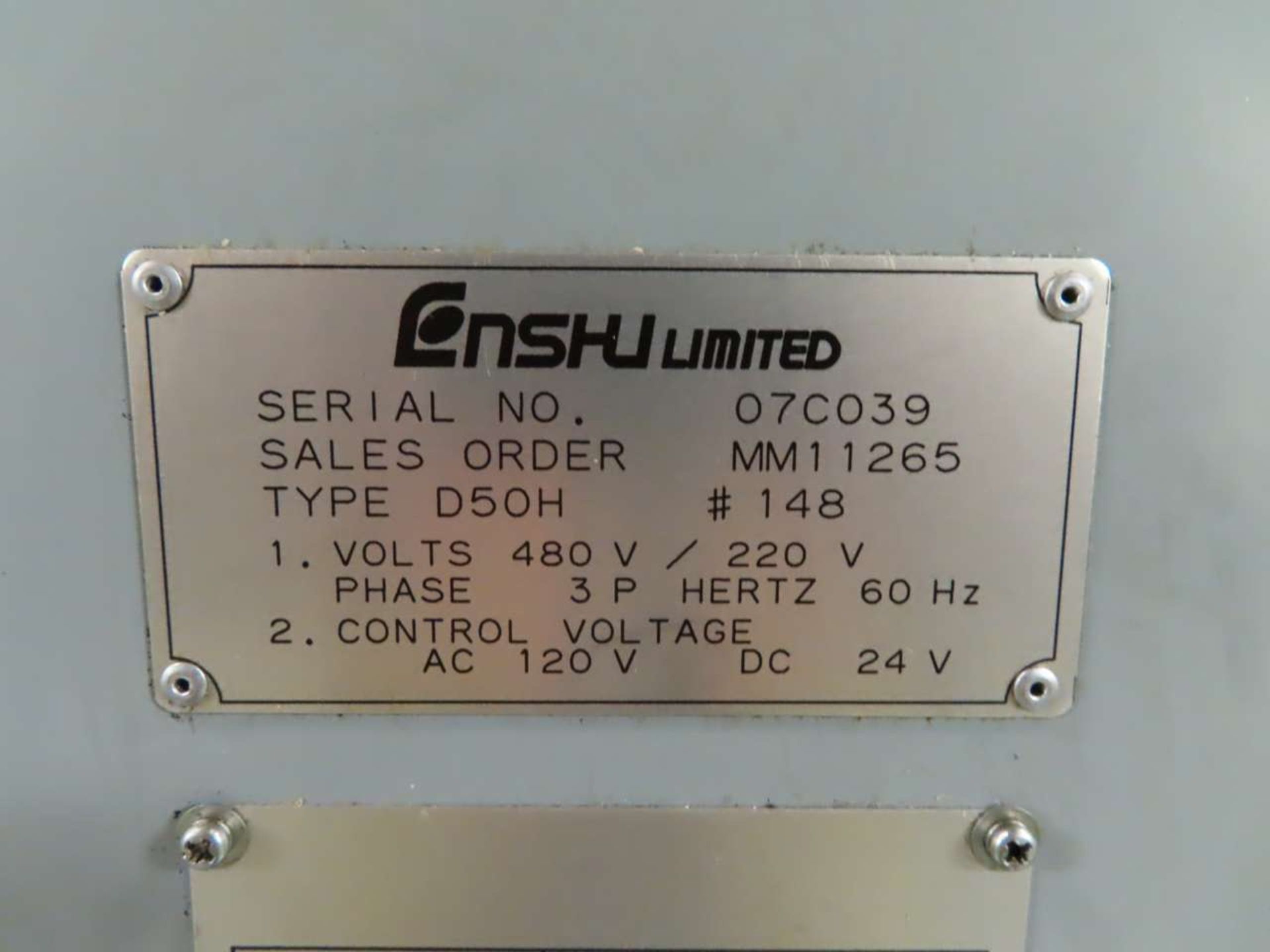 2007 Enshu JE50S CNC Horizontal Machining Center - Image 2 of 10