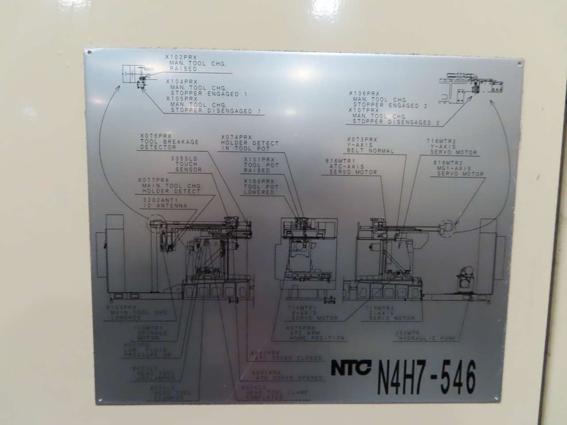 2007 NTC N4H7-546 CNC Horizontal Machining Center - Bild 7 aus 10