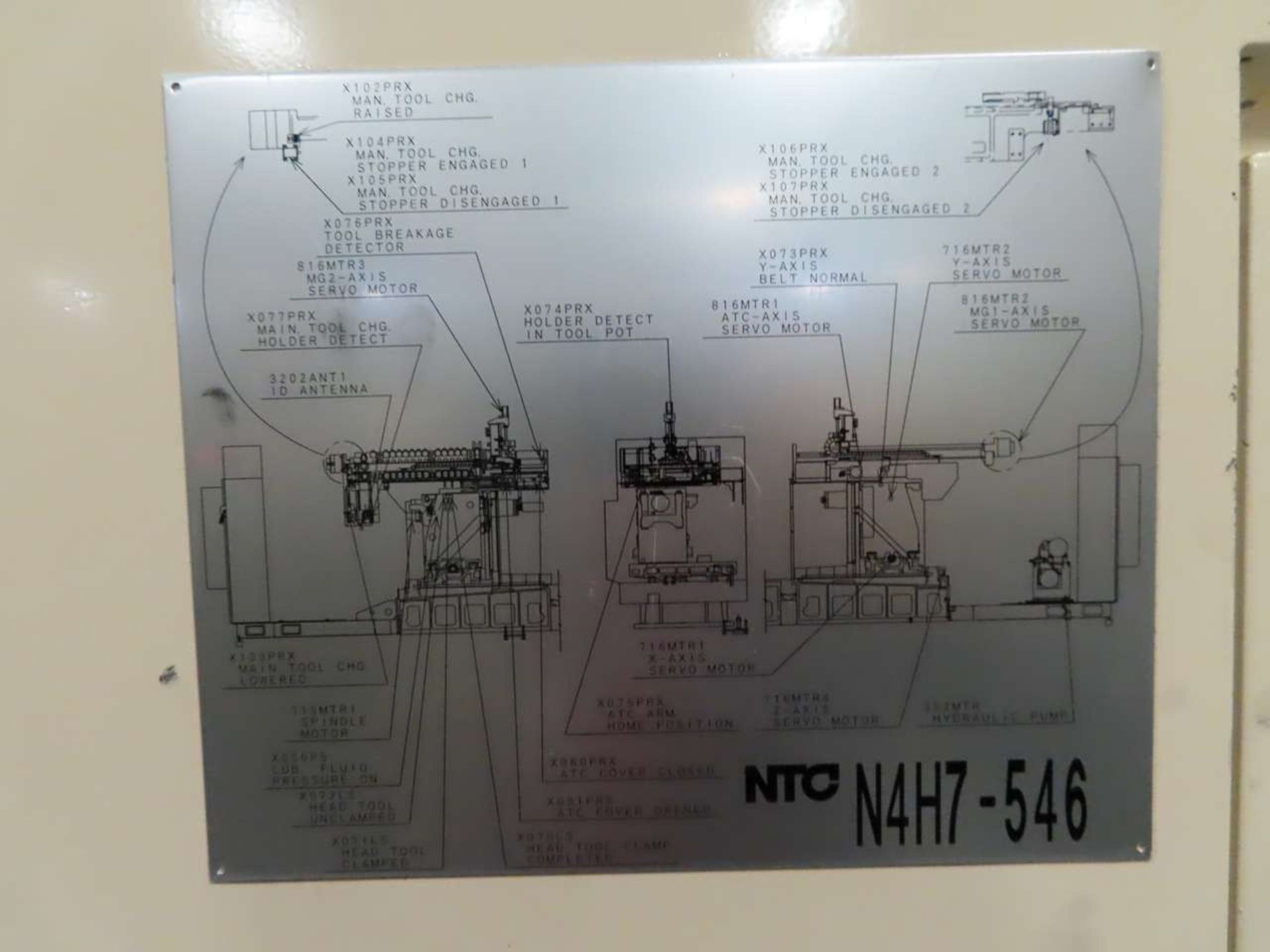 2007 NTC N4H7-546 CNC Horizontal Machining Center - Bild 9 aus 10