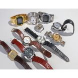 Wristwatches, to include gentlemen's examples, digital, quartz, etc, (qty)