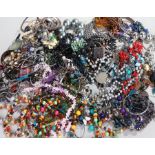 Costume jewellery, to include necklaces, glass necklace, pendants, bracelets, etc, (qty)