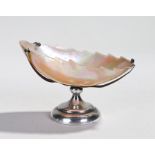Edward VII silver and mother of pearl caviar dish, Birmingham 1907, maker Sampson Mordan & Co, the