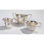 Silver objects, to include a jug, Sheffield 1893, maker James Dixon & Son, together with a George