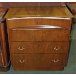 Early 20th Century mahogany sideboard, the rectangular top above two frieze drawers and a pair of