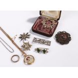 Jewellery to include 19th Century costume jewellery, brooches, a pendant, etc, (qty)