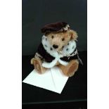 Steiff limited edition Henry VIII Teddybear with certificate 26cm high