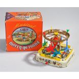 Mettoy Musical Merry Go Round, no 6156, boxed and with the outer brown card box