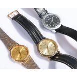 Tissot gentleman's wristwatch, together with a Casio and another, (3)