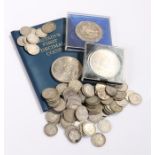 Coins, to include a collection of pre 1947 3d coins, crowns and a set, (qty)