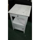 Painted washstand with marble top