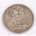 Victoria silver Crown, 1896, St George and the Dragon