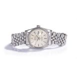 Rolex Oyster Perpetual Date Just Chronometer stainless steel gentleman's wristwatch, the signed dial