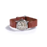 Rolco (Rolex) gentleman's stainless steel wristwatch, the signed silvered dial with Arabic hours and