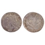 Queen Anne Scotland Sixpence, 1705, Thistle reverse